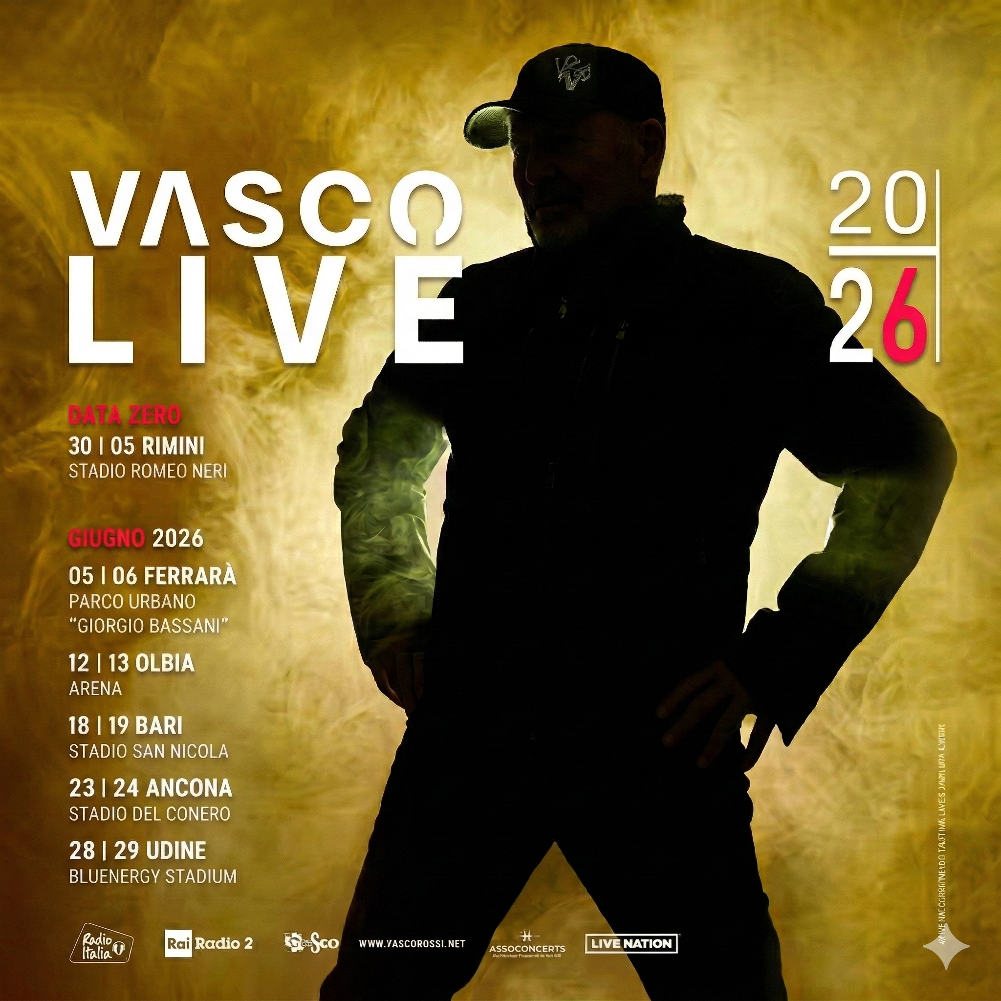 VASCO ROSSI – RIMINI – 30 MAGGIO 2026